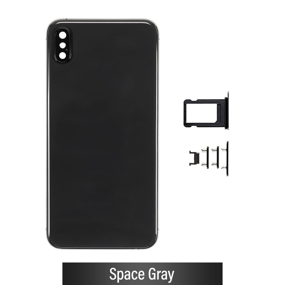 Rear Housing for iPhone XS Max (NO LOGO)-Space Gray Rear Housing for iPhone XS Max (NO LOGO)-Space Gray